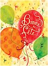 Carte de souhaits sans texte - Ballons Bonne Fête